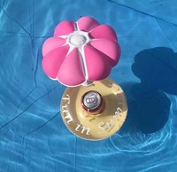 Support de Gobelet Gonflable Flottant en Forme de Bière/Boisson pour Piscine, Idéal pour Fêtes Estivales