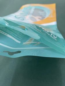 Sacchetto Riciclabile Opaco Rosa con Chiusura a Zip su Tre Lati e Fronte Trasparente in Mylar <span class=keywords><strong>per</strong></span> Confezionamento Alimentare - Product Image 5