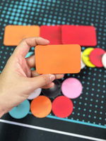 Jetons de poker en céramique personnalisés multi-styles, jetons ronds DIY à motifs de dessins animés pour le Hold'em, le Mahjong et les jeux de société