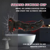Nouveau Dildo en Silicone Coloré Effet Flamme, Long et Géant, avec Ventouse, pour Sexe Anal, pour Hommes et Femmes