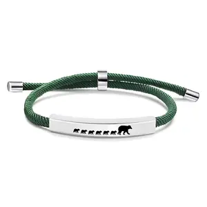 Ywganggu braccialetti intrecciati a mano regolabili in acciaio inossidabile intrecciati braccialetti con nappe intrecciati intrecciati regolabili