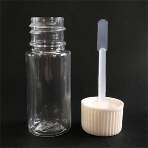 Flacon échantillon de 10 ml en plastique PET transparent avec bouchon à vis, pour colle, émulsion, etc. - Product Image 2