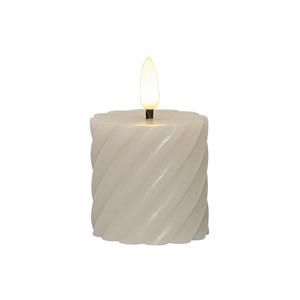 Star Trading LED-Echtwachs-Kerze Flamme Swirl Votive 7,5x5cm beige 2 pièces - Product Image 2