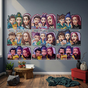 热卖2500设计KPop恶魔猎人动漫3D汽车运动贴纸防水环保模切透镜状定制颜色 - Product Image 1