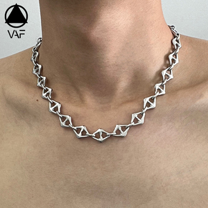 Collar de acero inoxidable con forma de <span class=keywords><strong>rombo</strong></span> y nariz de cerdo VAF 50+5CM - Product Image 1