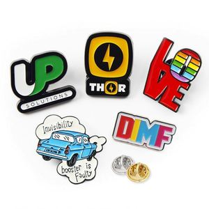 Fabricantes diseñan su propio logotipo, pin metálico, insignia rígida, pin de solapa suave de anime, sin mínimo, pines de esmalte personalizados al por mayor - Product Image 1