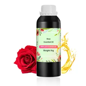 100% tanaman Label pribadi produsen organik alami murni minyak esensial mawar kelas atas untuk perawatan rambut Spa bekerja dalam jumlah besar
