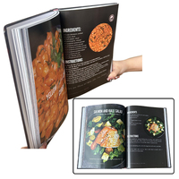 Buku masak kustom kualitas tinggi resep Binder Menu cetak modis desain cetak Offset buku OEM Film laminating penutup lunak