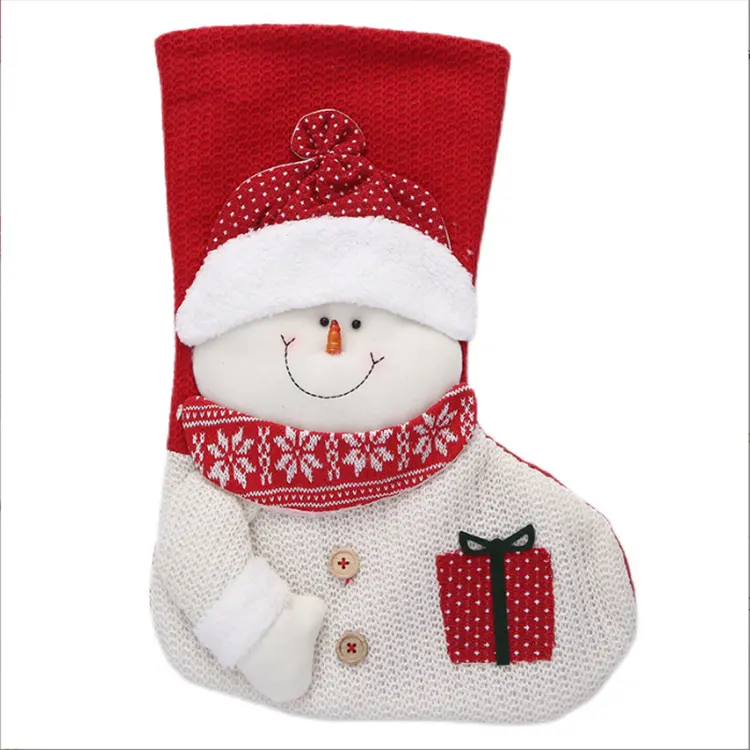 Long Christmas Sock Decorative Accessories Christmas Doll Old Man Snowman Deer Bear Christmas Socks Gift