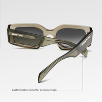 Vente en gros de lunettes de soleil polarisées de haute qualité avec logo personnalisé, lunettes de soleil unisexes rétro roses Y2K en acétate TR90 UV400 pour femmes