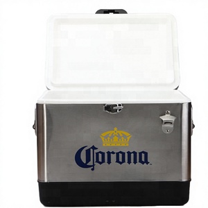 New Promotion Classic Eco-Friendly Camping Fishing Metal Cooler & Ice <b>Box</b> - Product Image 2