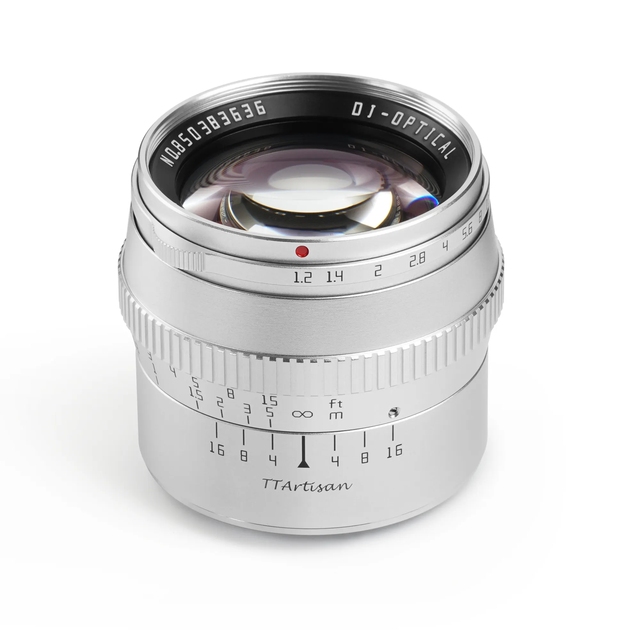 TTArtisan APS-C 50mm F1.2 Manual Focus Super Large Aperture Camera Lens for Mirrorless Cameras With E/X/M43/EOS-M/Z/L Mount