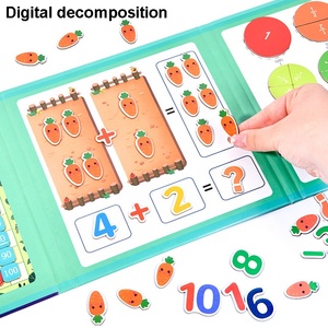 <span class=keywords><strong>Libro</strong></span> de Rompecabezas Magnético <span class=keywords><strong>3</strong></span> en 1 para Preescolar, Matemáticas, Descomposición Digital, Fracciones, Círculo, Juguete de Aprendizaje, Kit de Manipulativos Matemáticos - Product Image 3