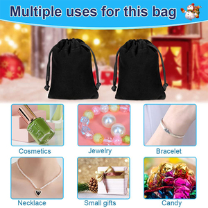 Promotional Custom Logo Velvet Drawstring Bag Cloth <b>Gift</b> Storage Velvet Jewelry Pouch for Jewelry Wedding Party Candy Velvet Bag - Product Image 6