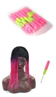 Aiguille à crochet Leeons pour tresses au crochet, outil de coiffure pour extensions de cheveux au crochet