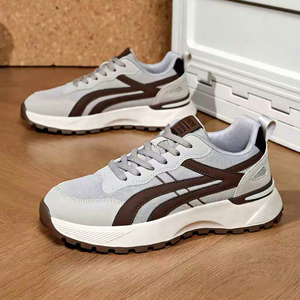 Scarpe da Corsa Casual Retrò da <span class=keywords><strong>Uomo</strong></span> in Mesh Traspirante, Calzature Sportive per il Tempo Libero e il Turismo a Basso Prezzo con Chiusura a Lacci, Tendenza Moda - Product Image 2