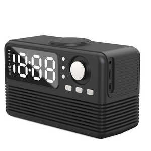 Réveil numérique LED Redwingy <span class=keywords><strong>BT510</strong></span> avec haut-parleur, subwoofer stéréo, haut-parleur sans fil avec charge rapide sans fil 15W, radio - Product Image 4