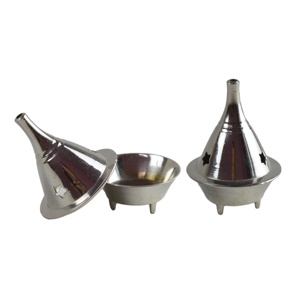 <b>Silver</b> Polished Metal Incense Cone <b>Burner</b> for Home Decoration Natural Fragrance Living Room Decoration Designer Incense Holder - Product Image 6