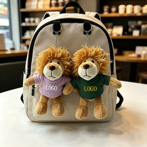 Llavero de peluche personalizado con logo de animales del zoológico y del bosque (león, elefante, <span class=keywords><strong>panda</strong></span>) para cumpleaños, adorno de bolso, regalo - Product Image 1