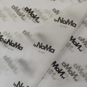 Papel de Regalo Ecológico al por Mayor, 100 Piezas, con Logotipo Personalizado Impreso, 17 g/m², para Ropa, Cosméticos, Comestibles, 49x74 cm - Product Image 1