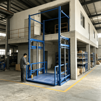 Stock d'usine – Élévateur de marchandises hydraulique de 3m à 12m, capacité de levage de 500kg à 2000kg – Prise en charge OEM