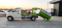 Camion compacteur de déchets Foton 4x2 3 cm³ avec bras de ramassage, moteur diesel Euro 6, transmission manuelle