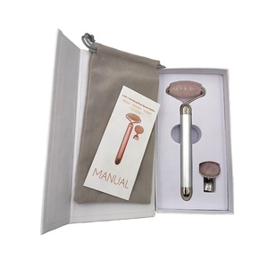 2024 Venta caliente piel <span class=keywords><strong>Facial</strong></span> masaje adelgazante <span class=keywords><strong>cuarzo</strong></span> rosa <span class=keywords><strong>rodillo</strong></span> <span class=keywords><strong>de</strong></span> Jade eléctrico - Product Image 5