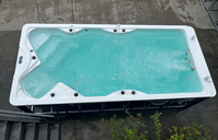 Villa SPA avec grande piscine extérieure en acrylique, baignoire de spa pour hôtel, panneau de chauffage à température constante