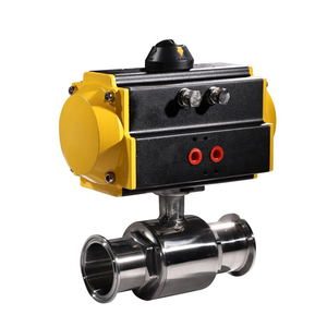 Venta de Liquidación COVNA B2B, Válvula de Bola Sanitaria de Acero Inoxidable de Doble Acción con Actuador Neumático de 1/2 Pulgada para Alta Temperatura - Product Image 3
