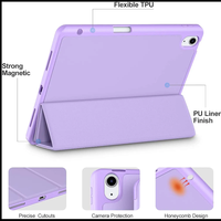 Casing penutup Tablet pintar 11 inci transparan kulit PU mewah kualitas tinggi untuk MI Xiaomi Pad 5 Pad 6 Pro untuk Mi Pad SE Pro merah