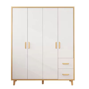 ตู้เสื้อผ้าประกอบจากไม้เนื้อแข็งราคาประหยัดกำลังมาในฝันพื้นที่เก็บของสำหรับเด็กที่สวยงามและใช้งานได้จริง - Product Image 6