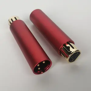 RASANTEK High end Gold Plating XLR 3 Pin Female to Male Socket Speaker HIFI Audio Adapter Jack XLR Connector for Audio Video