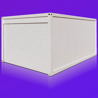 Vente flash : Garage préfabriqué moderne de 20 pieds, maison préfabriquée mobile en panneaux sandwich, appartement, salle de sport, hôtel, facile à installer