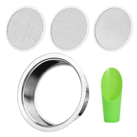 Ensemble de tamis de jardin en acier inoxydable à mailles interchangeables 1/3/5 mm avec mini pelle, outil de tamisage réutilisable pour le rempotage