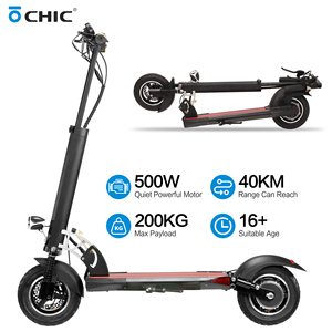 Scooter Eléctrico de Alta Velocidad de 500W para Adultos, Plegable, Batería de Litio de 48V, Neumáticos de Aire de 10 Pulgadas, Todoterreno, Dos Ruedas, QK-S12, Largo Alcance - Product Image 1