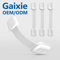Verrous de sécurité pour armoires Gaixie (4 packs), verrous pour bébés et tout-petits pour tiroirs, loquets de sécurité pour réfrigérateur pour enfants et animaux domestiques