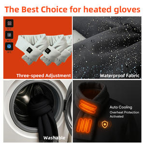 Nouveau design écharpe chauffante rechargeable pour hommes écharpes courtes intelligentes pour le cou écharpe chauffante électrique pour l'escalade - Product Image 2