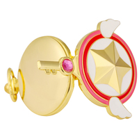 Reloj de bolsillo de cuarzo con forma de llave para niñas, collar, cadena colgante, Cardcaptor, Sakura, Anime japonés