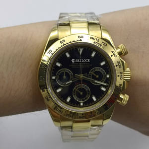 Montre chronographe pour homme, mouvement japonais VK63, montre-bracelet à quartz de luxe en saphir pour homme - Product Image 2