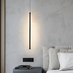 Lampe suspendue à LED linéaire d'éclairage intérieur moderne Lampe à longue bande avec <span class=keywords><strong>suspension</strong></span> à cordon réglable Lustre - Product Image 1