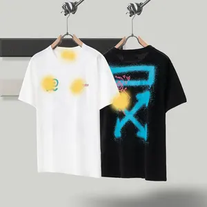New Catalog Contact Me Off Fashion Brand Summer Men's Clothing Unisex Cotton T-shirt High Quality Men's T-shirt