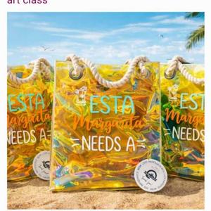 Sac à main pour femme en gros, sac de plage en PVC holographique, sac de voyage durable, logo imprimé, sac d'épicerie pour femmes - Product Image 2