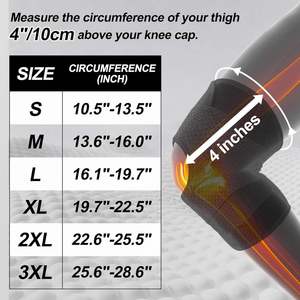 Genouillère de compression légère avec stabilisateurs latéraux à ressort pour déchirure du ménisque - Product Image 6
