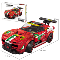 Wange 2875 Superauto Deportivo, Bloques de Construcción Creativos MOC, Modelo de Ladrillos para Armar, Juguete de Coche de Plástico para Niños
