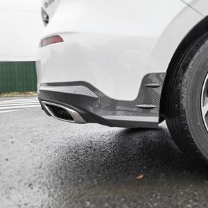 Welta New Wholesale Rear Bumper Extension <b>Aprons</b> Side Splitter Protector Carbon Look Bolt-On 11th Gen for for Hatchback - Product Image 6