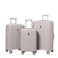 Tirador al mejor precio de venta al por mayor personalizado PP carcasa dura equipaje viaje Trolley Case Bag 3 PCS Set maleta