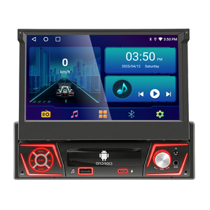 Qualité Exceptionnelle Android 14 Carplay Écran Tactile Auto 7 Pouces IPS Rétractable Navigation GPS Universelle MP5 1 Din Voiture - Product Image 1