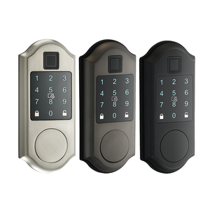 Volibel Digital Electronic Tuya App Ttlock <span class=keywords><strong>Blue</strong></span>-Tooth Password Fingerprint Smart Deadbolt Door <span class=keywords><strong>Lock</strong></span> avec American Standard - Product Image 1