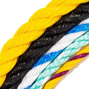 High Strength PP UV Protected 3 Strand Danline <b>Fishing</b> Rope Black 8-28mm Eco-Friendly - Product Image 2