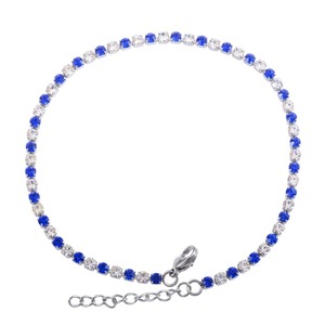 3mm Wide Bling Bling Rhinestone Cubic Zirconia Tennis <b>Bracelet</b> <b>for</b> <b>Women</b> Hand <b>Crystal</b> Chain Bangle Ankle Anklet Stainless Steel - Product Image 5